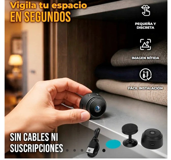 Pack x2 Mini Cámara Espía de Seguridad Wifi